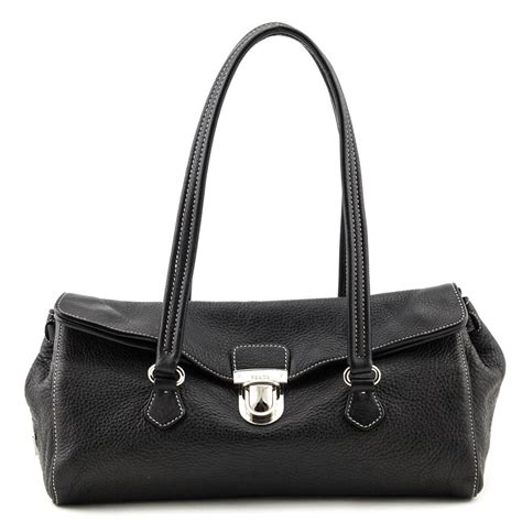 prada black purse used